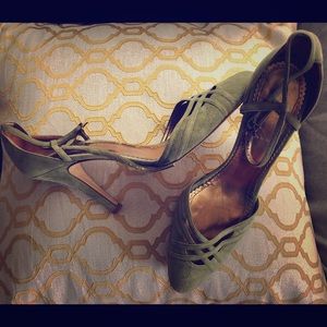 J. Crew Suede Size 8.5 Olive Pumps